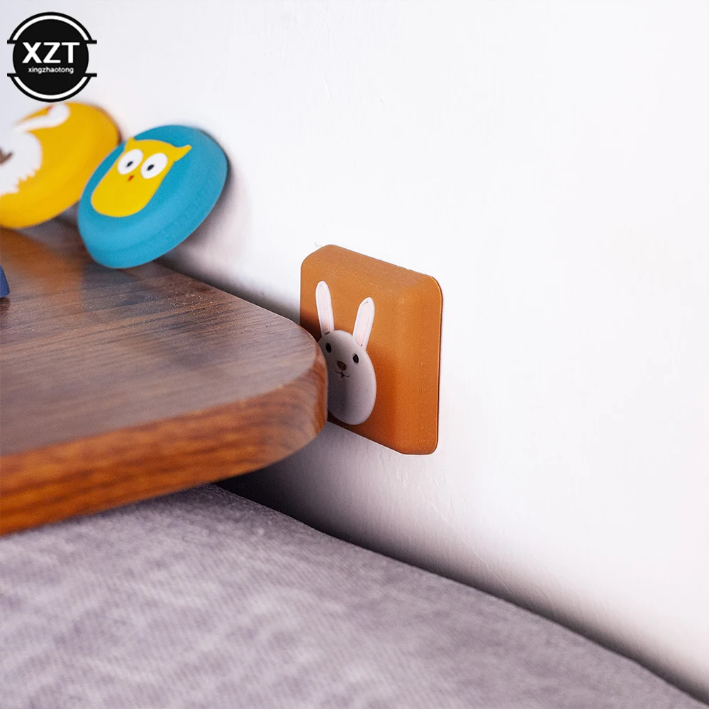 1 Pcs Silencer Crash Pad Silicone Self Adhesive Cartoon Door Stopper Wall Protectors Door Handle Bumpers er Guard Stoppers