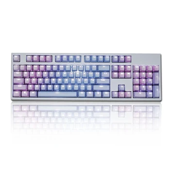 

Cover Computer Accessory Keycap Set Gaming Mechanical Keyboard Dyesub Office Rainbow Color Double Shot Decorative PBT Fashion
