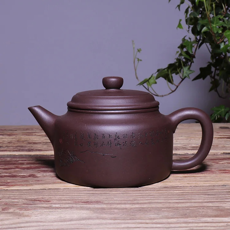 

Tea set special offer optional collocation Lu Xiaowei depict DE clock pot of purple clay gift box packaging, promotion