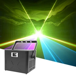Faisceau Laser d'animation 10W RGB DMX512 30kpps, polychrome, projecteur d'effet de scène DJ Disco pour fête musicale de mariage 
