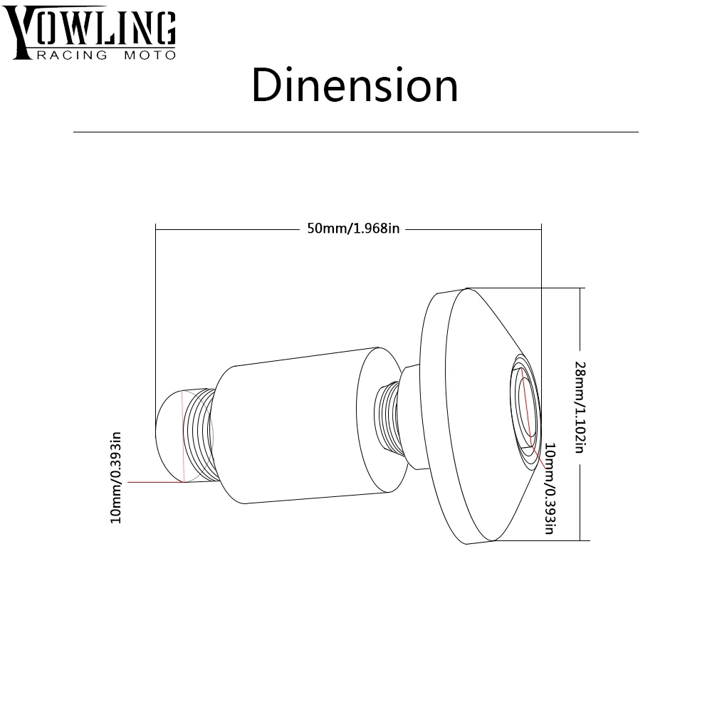 For Honda CBR 600 F2 F3 F4 F4i CB599 CBR600RR CBR1000RR Motorcycle grips ends Handle Bar Cap End Plugs Handlebar Grips