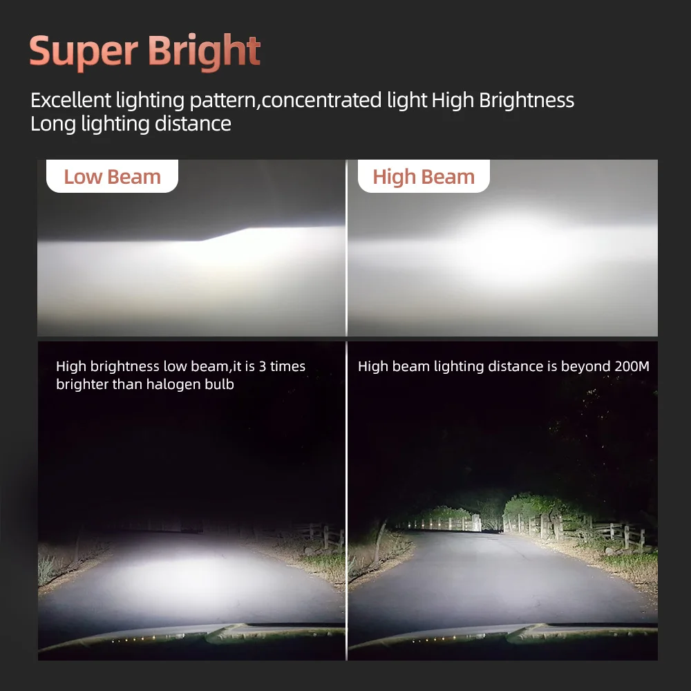 LED Headlight Bulb H13 9008 2005-2016 F250-F550