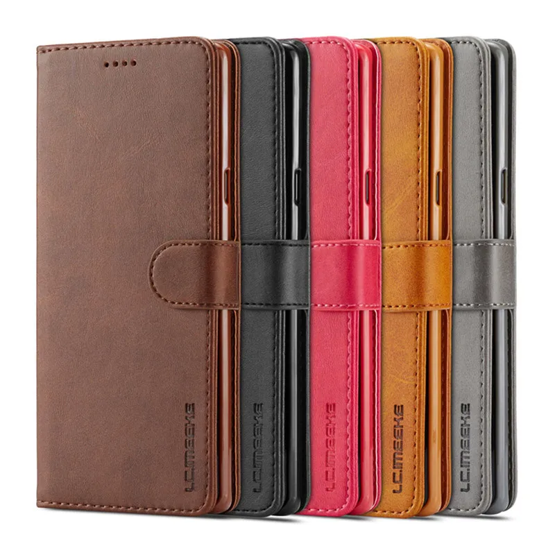 

Luxury Retro PU Leather Case for Samsung Galaxy A8 Plus Note 8 9 S10 S10E Plus S6 S7 S8 edge plus Flip Book Wallet Phone Cover