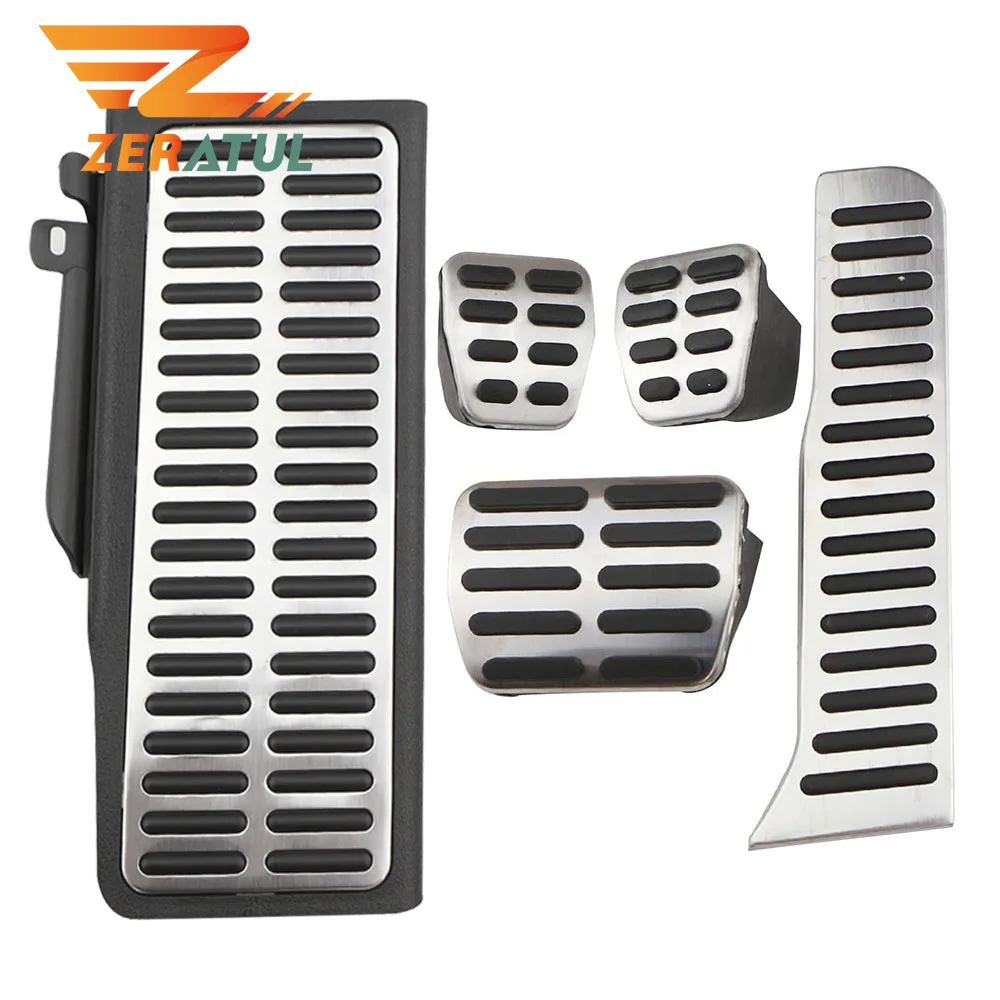 Car Pedals Pedal Cover Stainless Steel for Volkswagen VW CC Passat B6 B7 R36 R-line Skoda Superb AT MT LHD