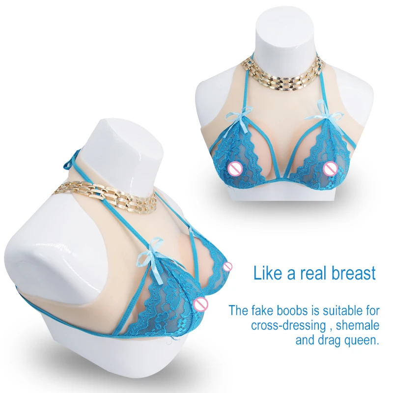 

Silicone Breast Forms Realistic Fake Boobs Tits Enhancer Crossdresser Drag Queen Shemale Transgender Crossdressing B C D F Cup