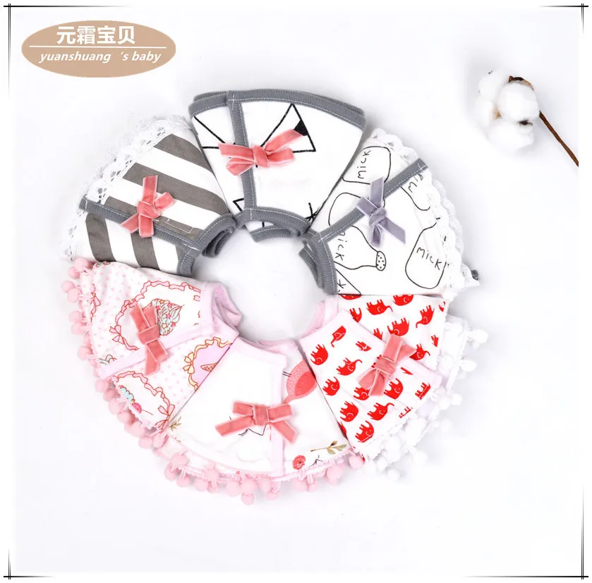 

New Style Korean-style Pure Cotton 360-Degree Bib Bibs Rotating Pinny Baby Cute Pure Cotton Infant Waterproof Gauze