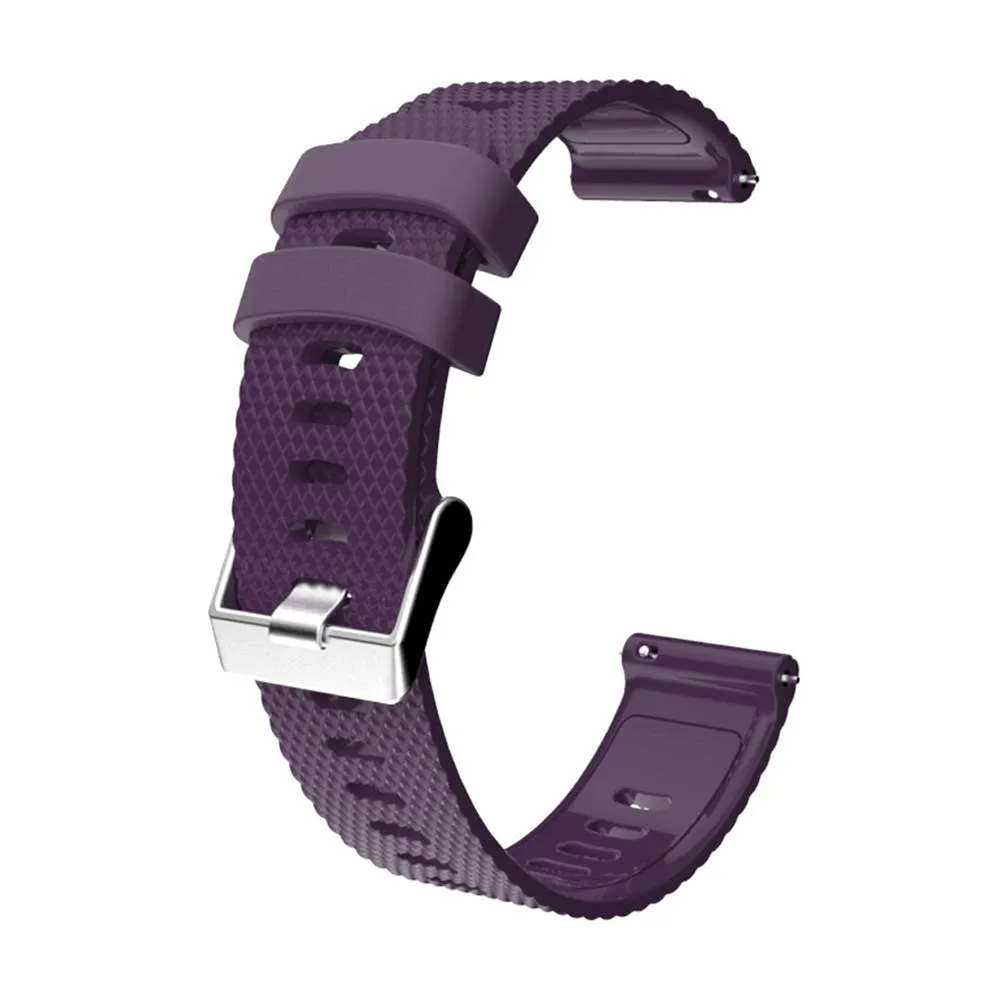Силиконовый ремешок для часов Garmin vivoactive3/3 MUSIC/HR/Forerunner 245/645 MUSIC Approach S40 для TicWatch E для huawei 2