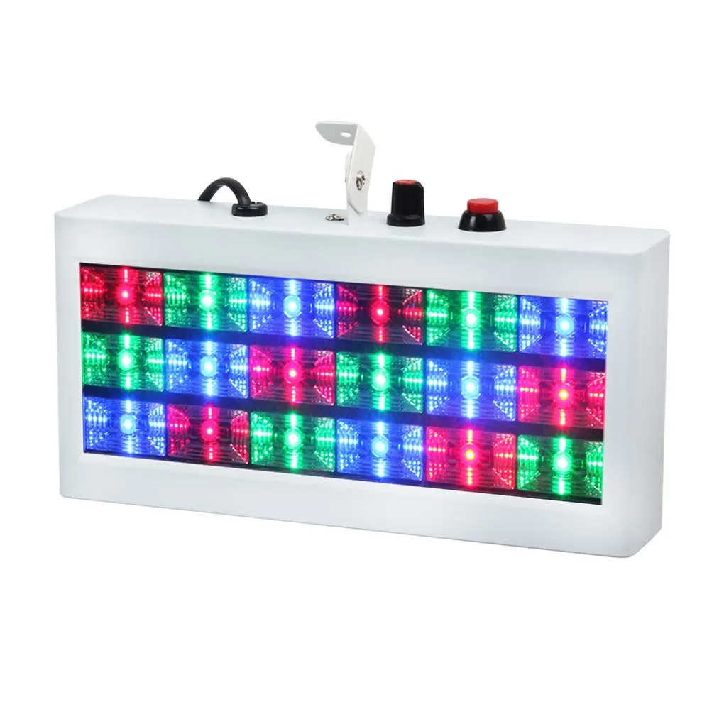 

18 LED Sound Control Music Flashing Strobe Lamp Projector RGB Par Lights Disco DJ Home Party Club Bar Show Stage Flash Lighting