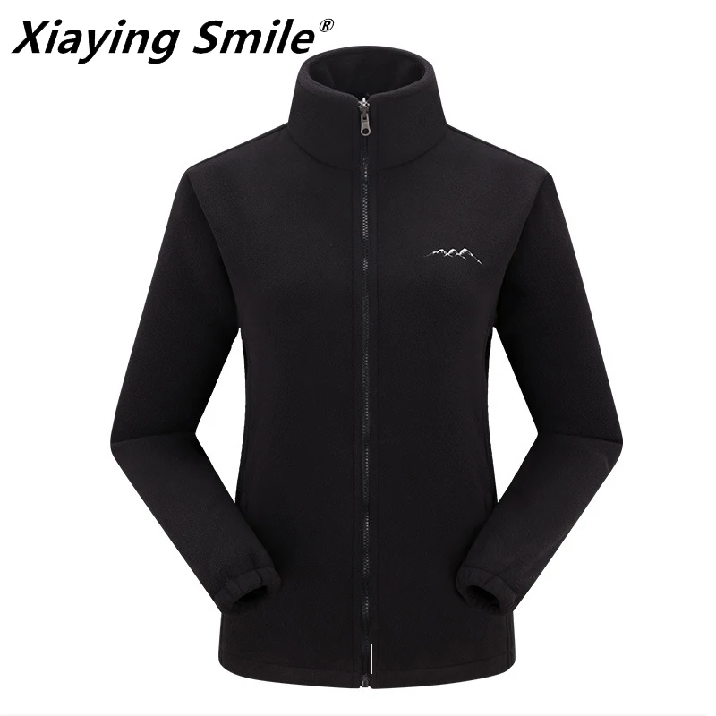 Женское флисовое пальто на молнии Xiaying Smile Повседневная теплая зимняя верхняя
