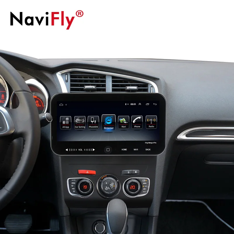 Автомагнитола 2 din для Citroen C4L мультимедийный видеоплеер на Android 10 25 дюйма 4G Wi Fi IPS DSP