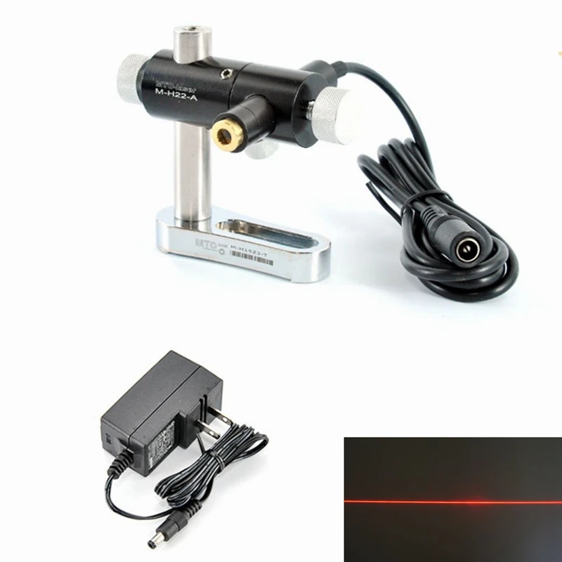 

12x55mm 5V Line Beam 5mW 650nm Red Laser Locator Module w Adapter