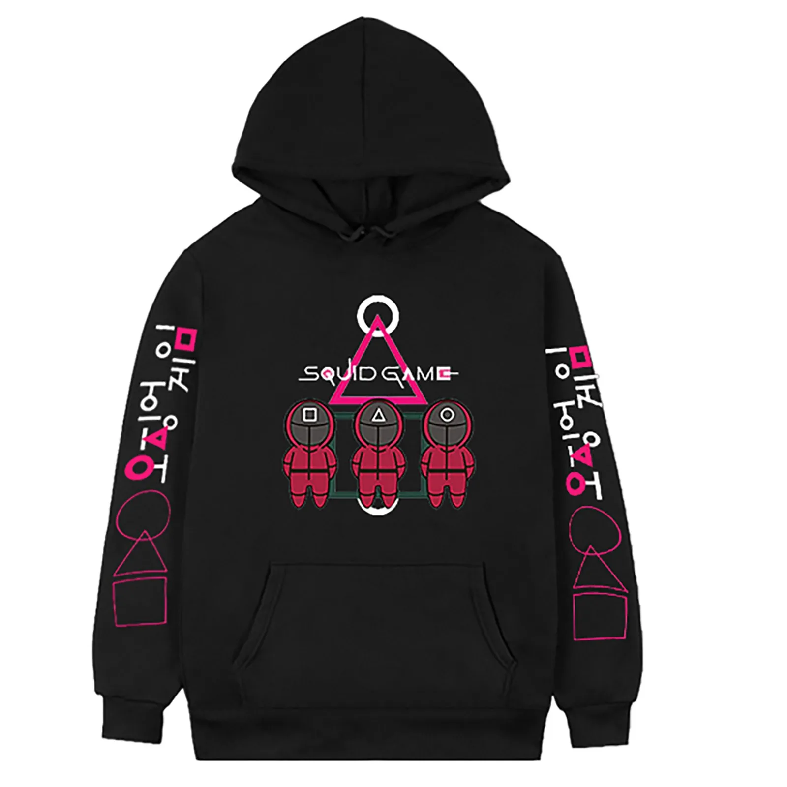 Squid Game Print Hoodies Sweatshirts For Men Women Pullover Hoodies Sleeve A Print Long Sleeve Sweatshirts With Pocket 2
