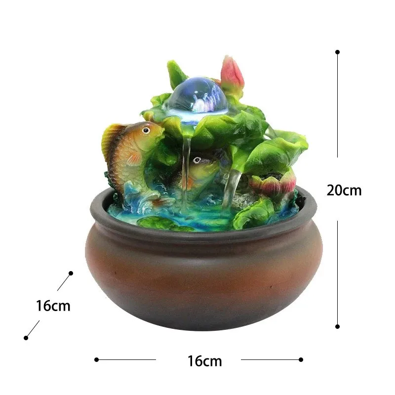 Будда украшения для фонтана в помещении настольное украшение Rockery Lotus Feng Shui