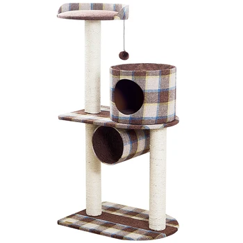 

Stable Large And Medium-sized Cat Climbing Frame Hammock Durable Cat Litter Cat Tree Integrated Lattice Cat Jumping Cat Toy