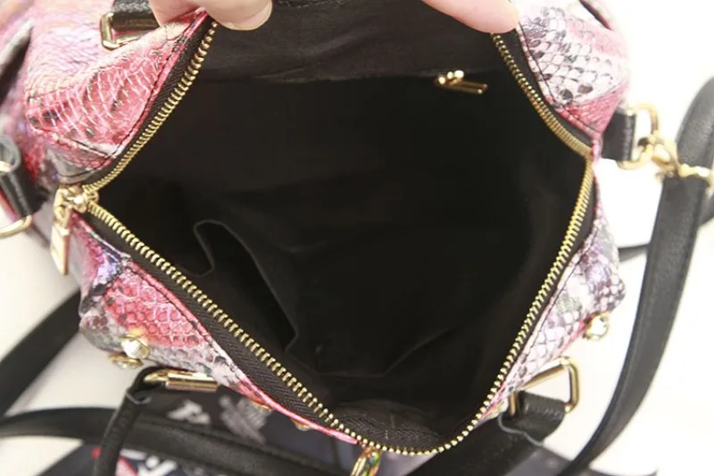 Золотой Леопардовый принт рюкзак женский многофункциональный плечо через плечо Модный горный хрусталь рюкзак для студентов и школьников сладкий розовый путешествия