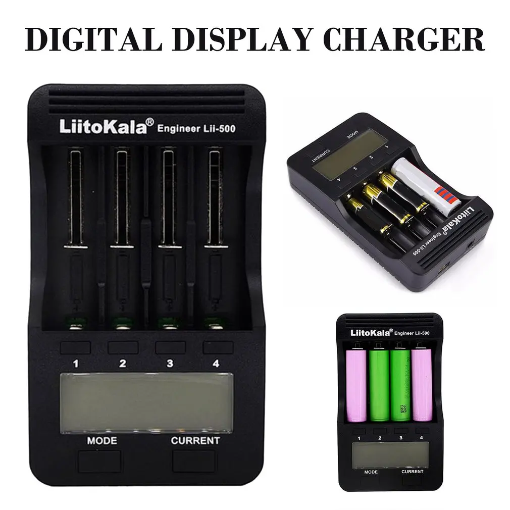 Liitokala Lii500 Lcd 3.7v/1.2v Aa/aaa 18650/26650/16340/14500/10440