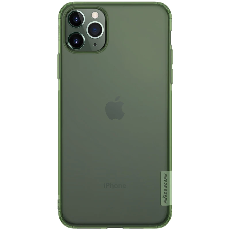 Зеленый Для iphone 11 Pro Max чехол Nillkin серии Nature прозрачный мягкий чехол из ТПУ для Apple iphone 11/11 PRO/11 PRO MAX чехол - Цвет: Зеленый
