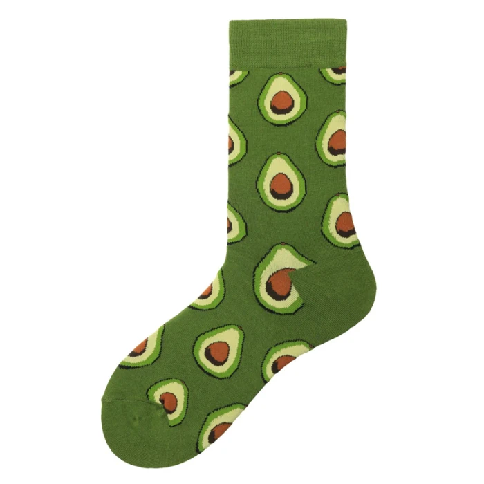 Набор из 3 женских инновационных носков Burger Avocado Funky еда серия счастливые носки новинка JS25
