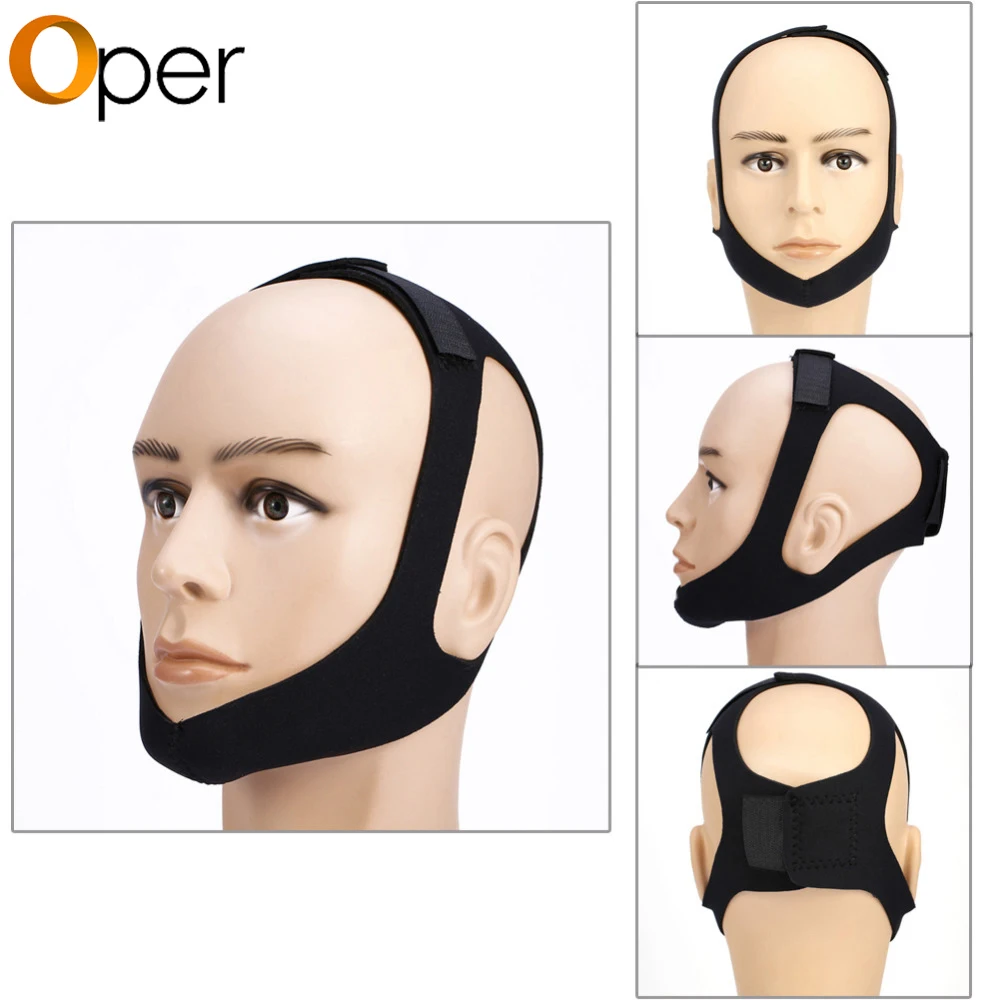 

Anti Snoring Headband Chin Strap Belt Stop Snoring Sleep Apnea Jaw Care Triangle Sleeping Support Mask Snore Belt For Woman Man