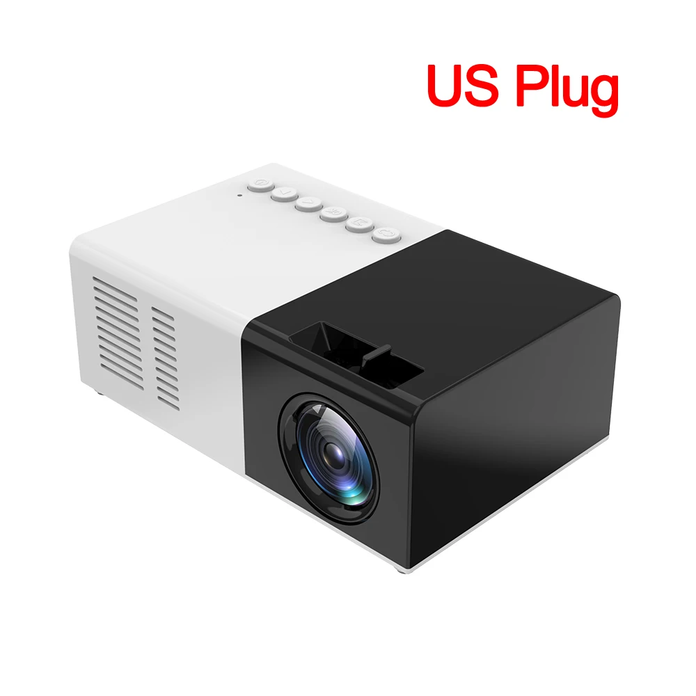 J9 YG-300 Мини проектор 1080P поддержка 1080P AV USB sd-карта USB мини домашний проектор портативный карманный мини проектор - Цвет: US Plug