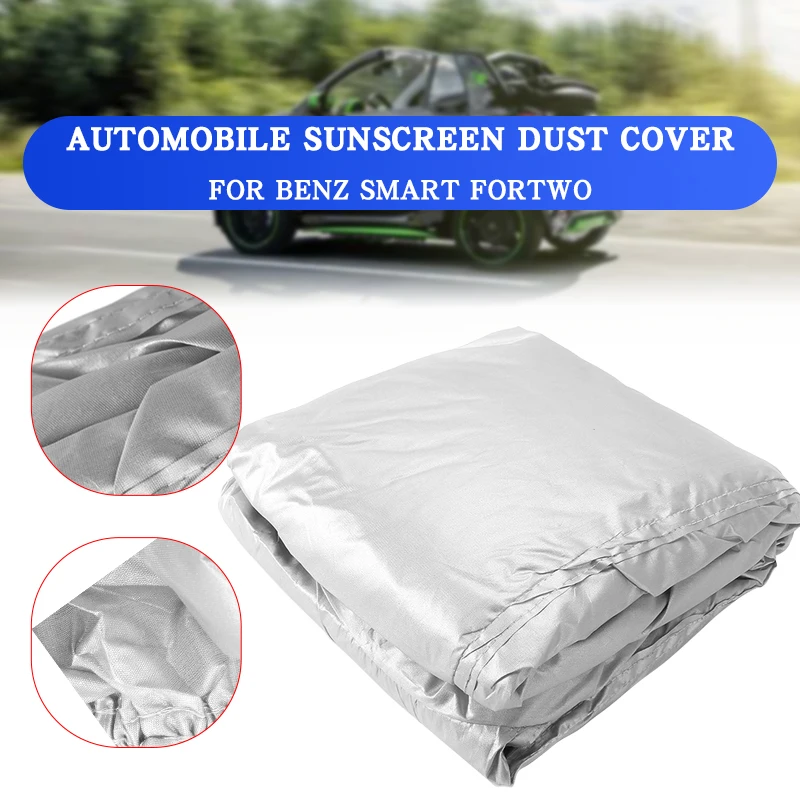 Dustproof Waterproof Cover Car Cover Auto Body Sun Rain For Benz Smart