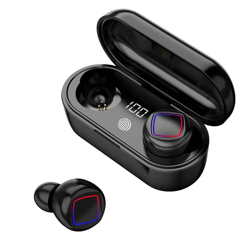 

Led Display TWS5.0 Headset Finger Touch Mini Wireless Bluetooth Earphones Auto-Pair 6D Stereo Earbuds For iphone Xiaomi Android