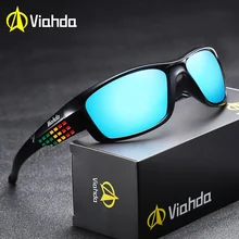 VIADHA Sunglasses Men's Polarized Driving Sport Sun Glasses For Men Women Color Mirror Luxury Brand Designer