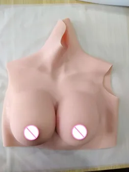 

D cup short section high-collar breast Transsexuals crossdresser dragqueen disguise realistic skin texture soft elastic boobs