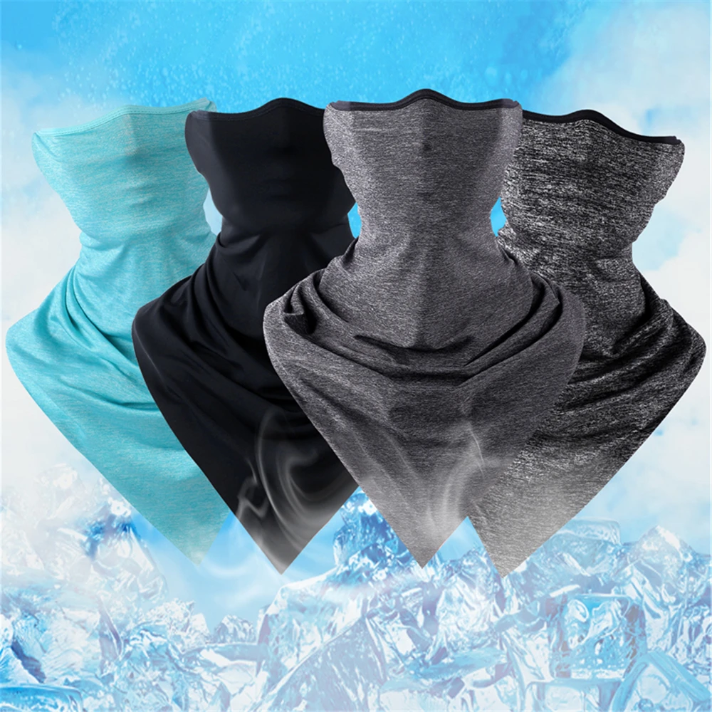 

Summer Cycling Hiking Scarves Ice Fabric Breathable Bicycle Bandana Headwear Sun Protection Neck Scarf Fitness Sports Bike scarf