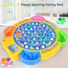 New Kids Fishing Toys Electric Rotating Fishing Play Game Musical Fish Plate Set Magnetic Outdoor Sports Toys for Children Gifts 1