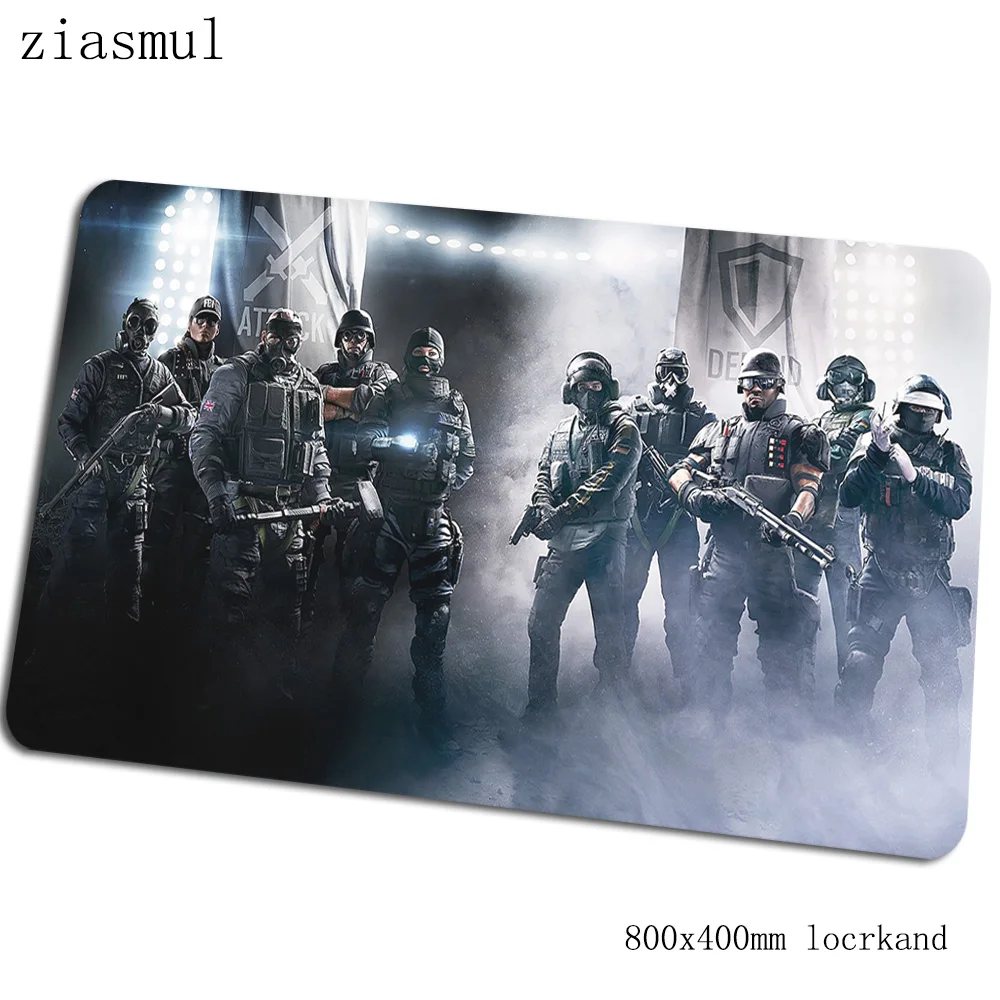 Rainbow six siege коврик для мыши 80x40 см locrkand компьютерная мышь игровой мат геймпад высококлассный игровой коврик для мыши Настольный коврик для офиса padmouse - Цвет: Size 800x400x2mm