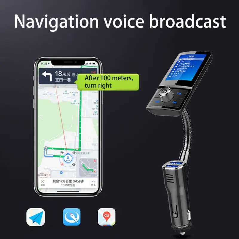 1 шт. fm-передатчик Bluetooth lcd Автомобильный MP3-плеер Bluetooth комплект громкой связи автомобильное зарядное устройство 2-USB