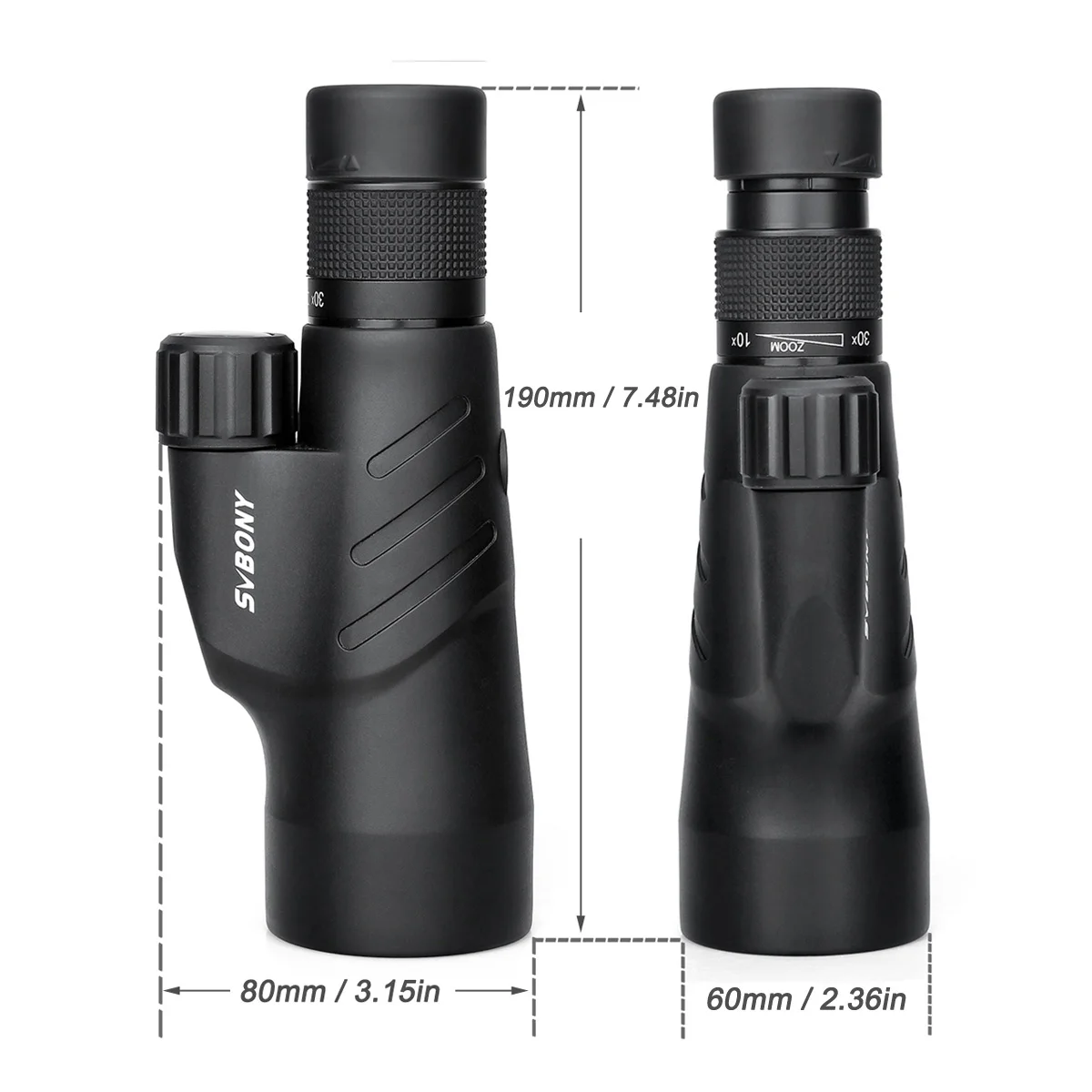 SVBONY 10-30x50 Zoom Монокуляр BaK4 призма полный многослойный водонепроницаемый высокой мощности мини Зрительная труба для активного отдыха