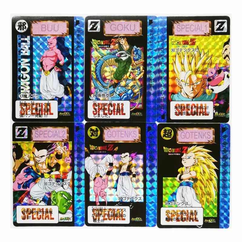 9 шт./компл. Супер Saiyan Goku Dragon Ball Z Majin Buu No.2 героев преломления карточной ультра