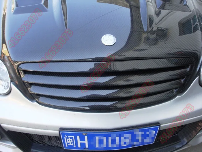 Подходит для Mercedes-Benz C W203 C180 200 260 C32 01-07 решетка гриля из углеродного волокна