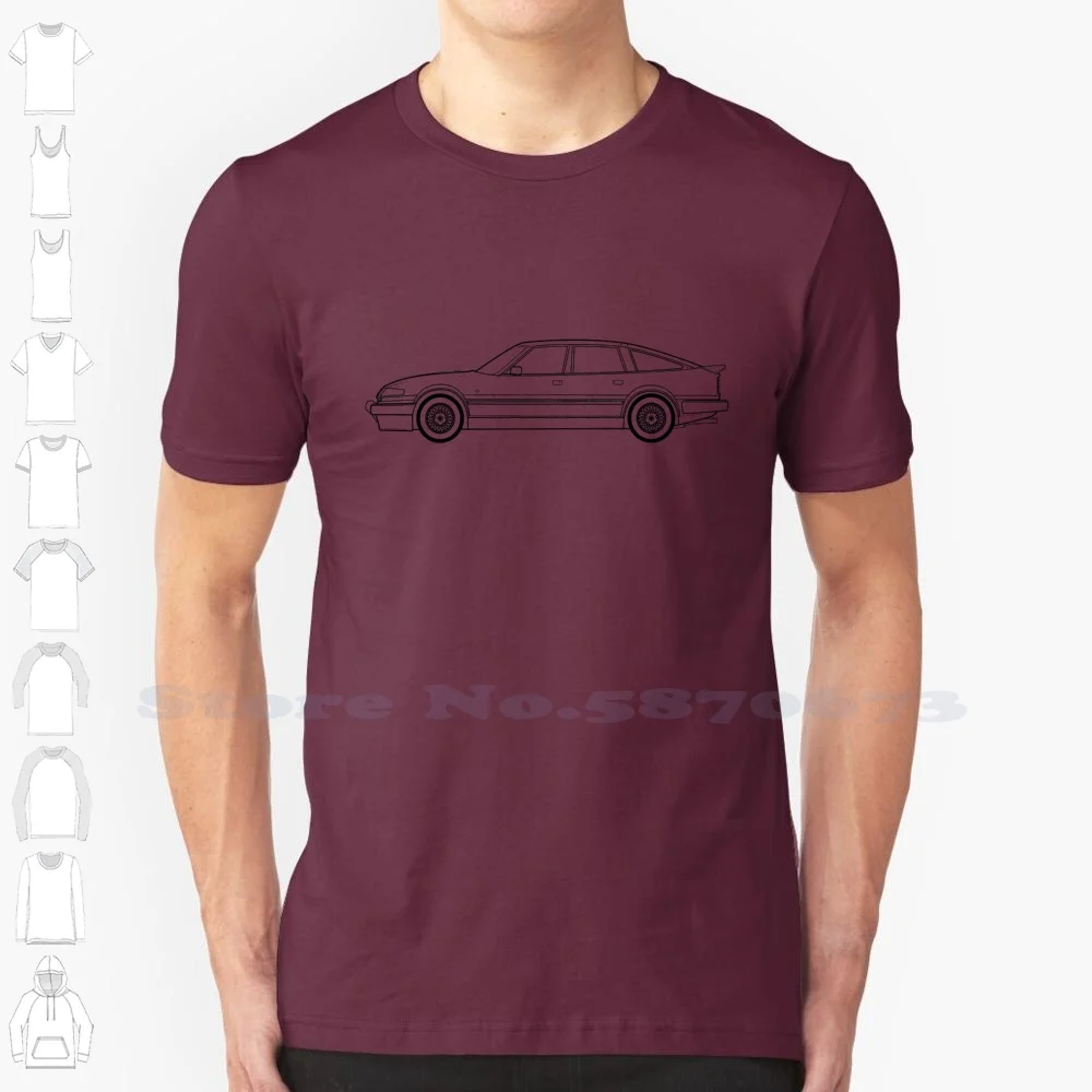Rover Sd1 Vitesse Outline Drawing Graphic Custom Funny Vendita Calda Tshirt Rover Sd1 Vitesse Rover Vitesse Fast Back V8 Muscle Cars