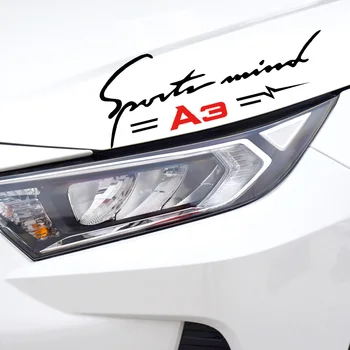 

Car Reflective Lamp Eyebrow Decal Headlight Trim Refit Sticker for AUDI A3 A4 A5 A7 A8 Q3 Q5 Auto Cover Accessories Car-Styling