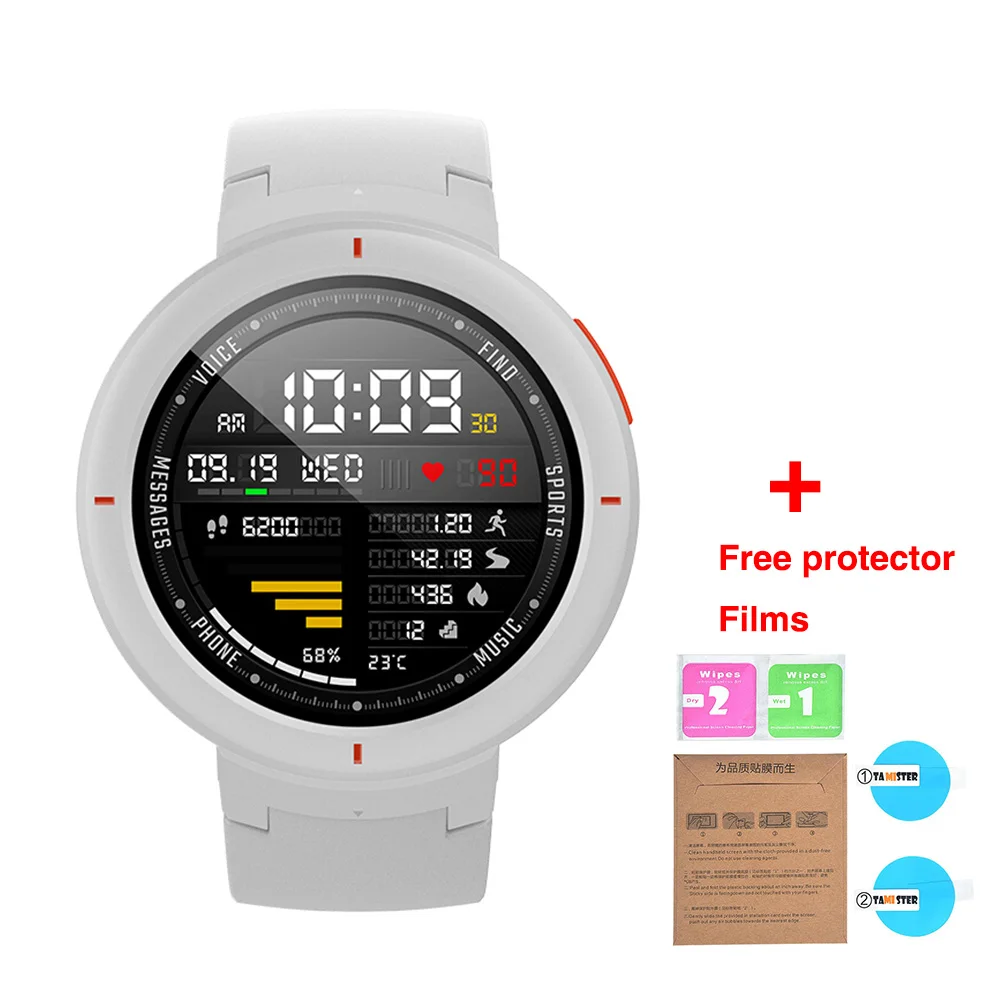 Новая глобальная версия Huami AMAZFIT Verge Смарт-часы 3 Alexa gps IP68 Водонепроницаемые мульти-спортивные Смарт-часы трекер здоровья - Цвет: White