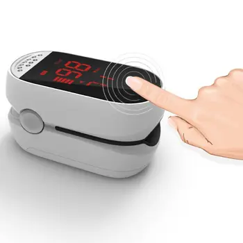 

Portable Digital Fingertip Pulse Oximeter LED SPO2 PI Blood Oxygen Saturation Monitor Heart Rate Sensor Detector with Alarm