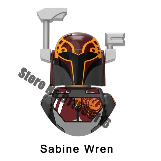 DISNEY Din Djarin Mandalorian Building Blocks Jango Boba Fett Grogu Baby Yoda Paz Vizla Bo-Katan Sabine Wren Brick Figure Toy XP346