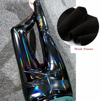 

Ladies Leggings Wet Look PU Leather Leggings Black Slim Long Pants Women M L XL XXL High Waist Wetlook Warm Sexy Skinny Leggings