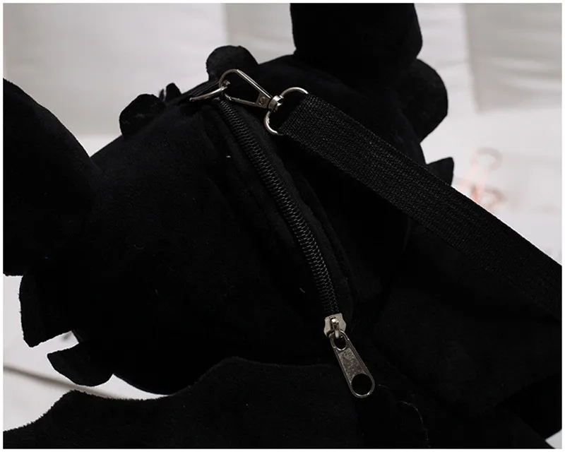 How To Train Your Dragon Night Fury Toothless Plush Backpack Movie Cartoon Crossbody Bag Coin Purse Key Phone Bag Shoulder Bags  (8)