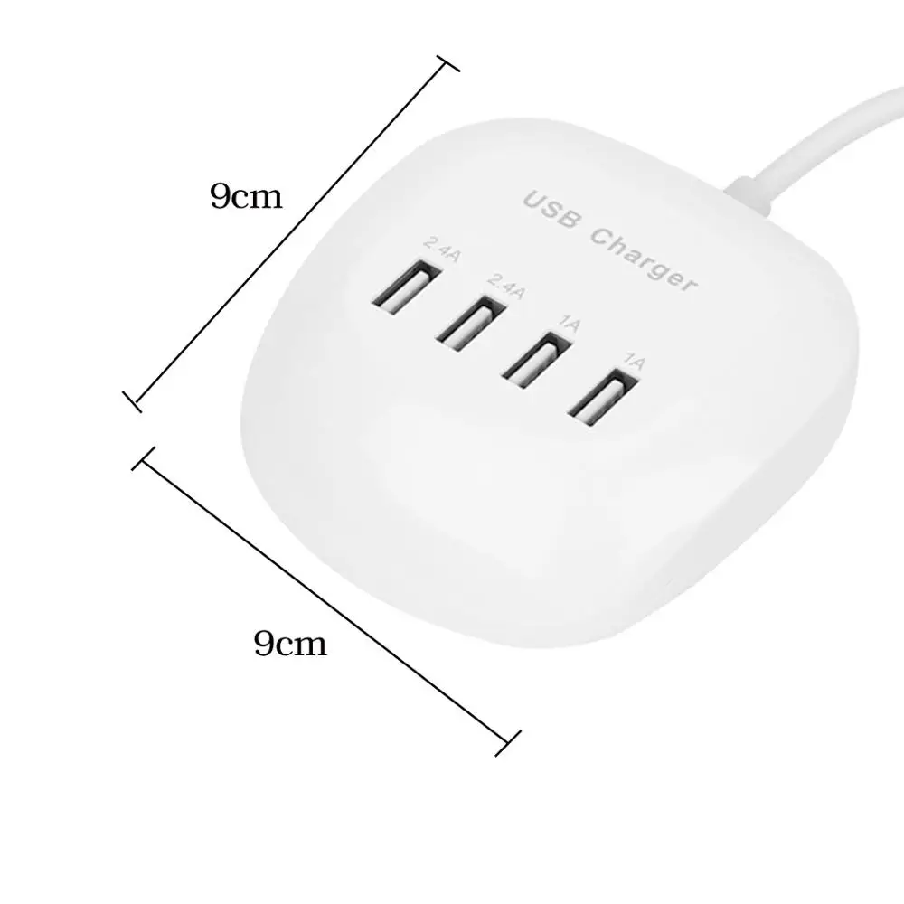 Штепсельная Вилка Европейского/американского стандарта 4 порта usb разветвитель