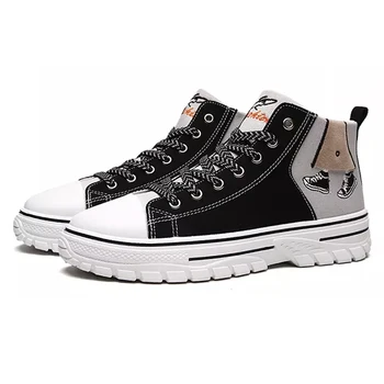 

Men Shoes Canvas Sneakers Lace-up High Shoes Spring Summer Male Casual Canvas shoes tenis masculino