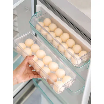 

House for Living storage Refrigerator Egg Rack, Side Door Egg Storage Box Refrigerator with Freshness Box Egg