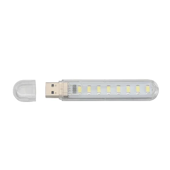 

USB LED Lamp Small Flexible Universal Night Light Office Energy Saving Plastic Laptops Lighting Mobile Power Home For Computer