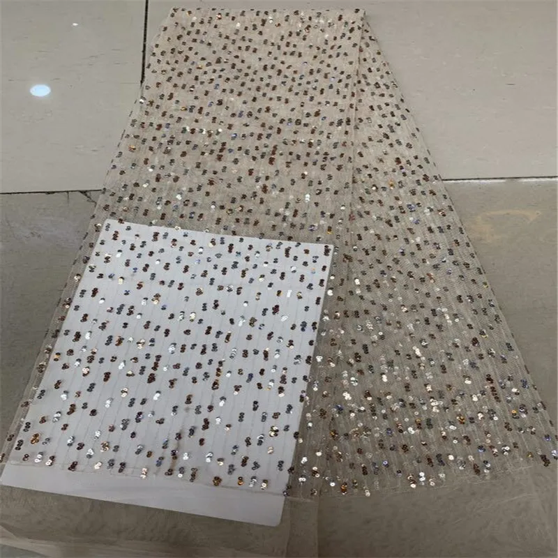 2019 African Lace Fabric High Quality sequins Nigerian French for Party Embroidered Swiss Voile in Switzerland Wedding | Дом и сад