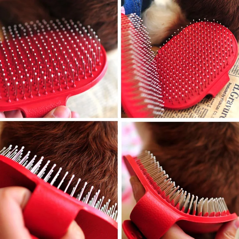 Hot Sale Pet Dog Cat Bath Brush Comb Rubber Glove Hair Fur Grooming Massaging Massage Pin Pet Shower Dog Brush Pets Supplies