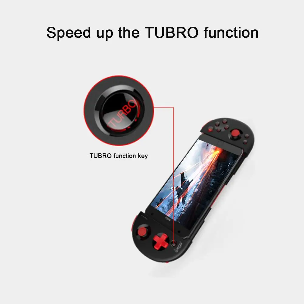 IPEGA PG-9087S Retractable Wireless Bluetooth Android IOS Direct Joystick Game Controller for PUGB Red Warrior Handle King