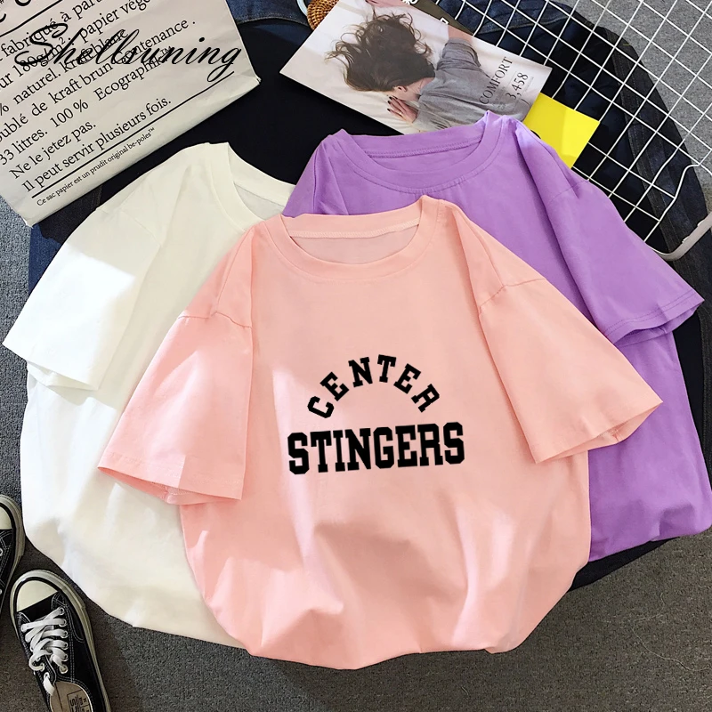 Shellsuning/простая футболка с буквенным принтом женская летняя шикарная модная